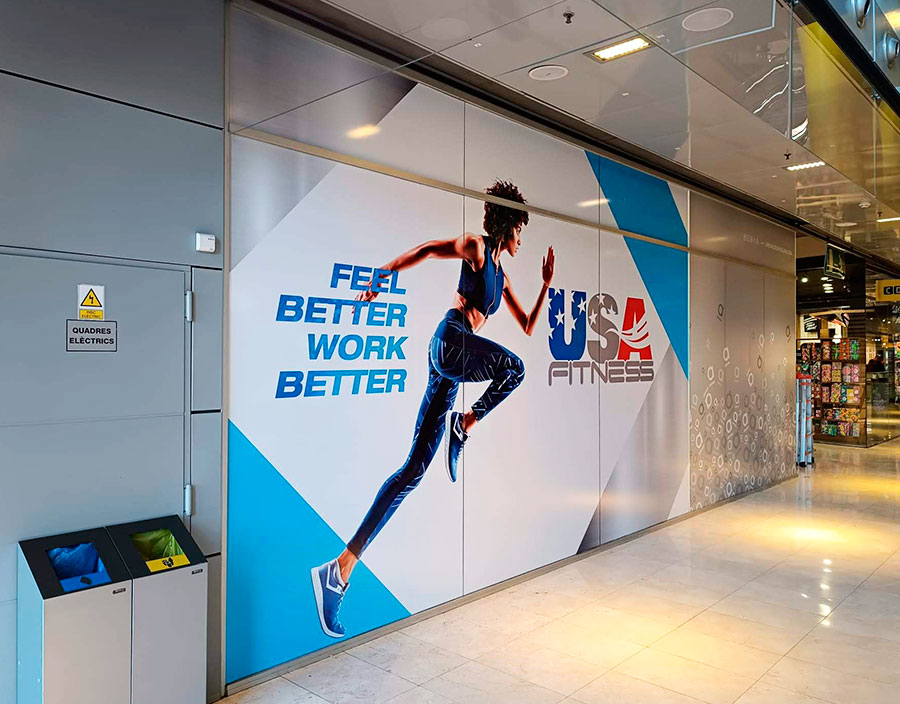 Impresión digital en centro comercial Impresión digital en centro comercial